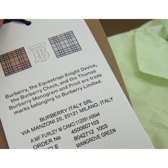 BURBERRY FURLEY GREEN RUBBER CAMOUFLAGE LETTERING LOGO SANDAL SLIDES EUR 41 US 8 - Picture 11 of 12